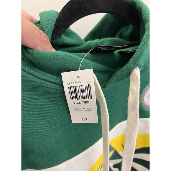 Nintendo-Legend of Zelda Royal Crest Striped Hoodie-BoxLunch Exclusive NWT L - Picture 7 of 11